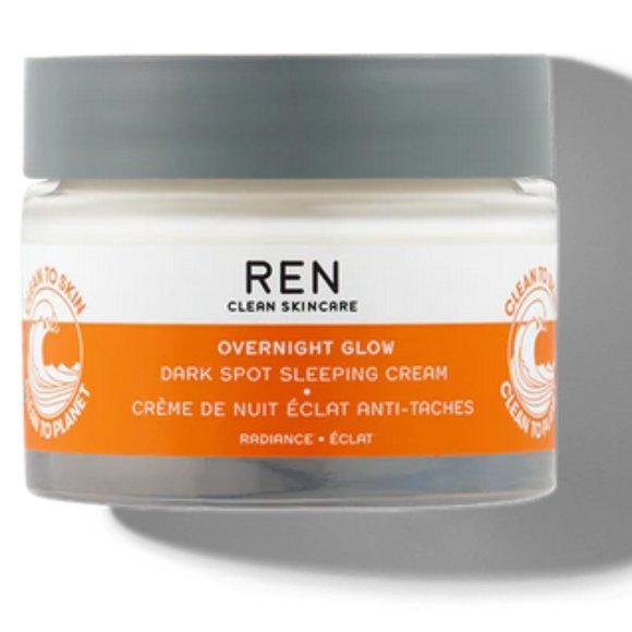 REN Women's Overnight Glow Dark Spot Sleeping Cream 1.7oz - Picture 2 of 5